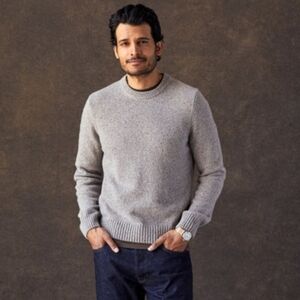 Outerknown Crewneck Organic Cotton & Wool Sweater Medium